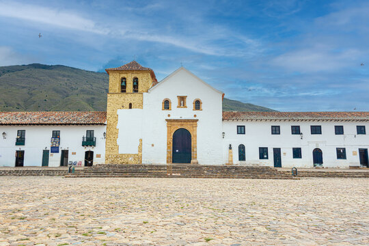 Historic Parroquia de Nuestra Se&ntilde;ora del Rosario in Villa de Leyva