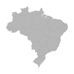Obraz premium brazil-political-map-vector.eps