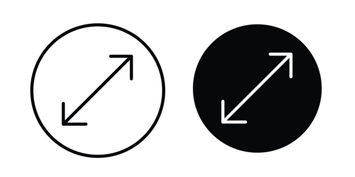 Diameter icon logo line black symbols collections.