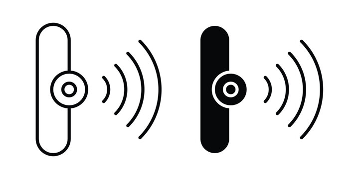 Infrared icon logo line black symbols collections.