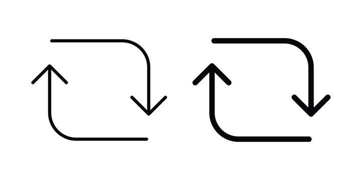 Repost icon logo line black symbols collections.
