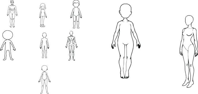 Doll Basic Human Form Outline