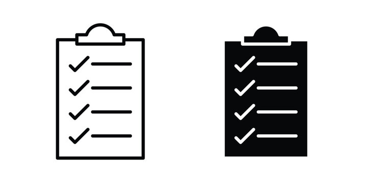Tasks icon logo line black symbols collections.