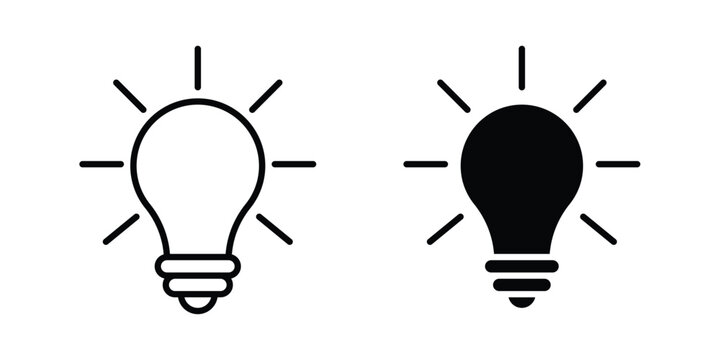 Think icon logo line black symbols collections.