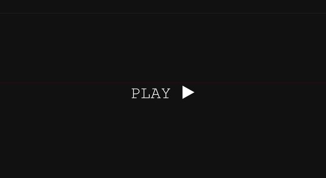 Minimalist play button animation on a sleek dark animation background