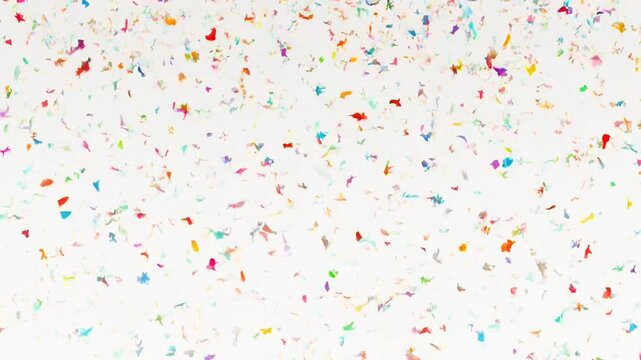 Colorful confetti, festive background, celebration decorations, party elements