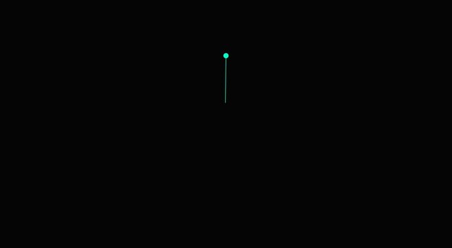 Minimalist neon loading spinner animation on animation black background