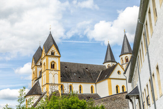 historic Arnstein abbey, a former Premonstratensian abbey