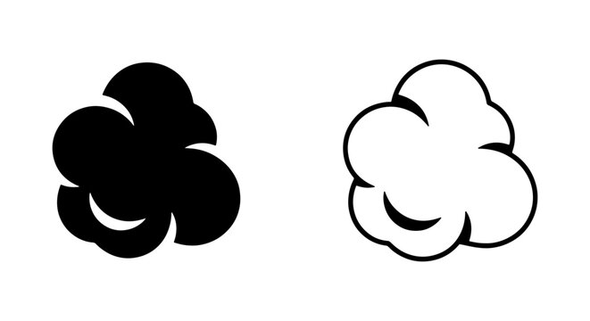 Popcorn Icons, Black and White Vector Graphics, Snack Food Symbols, Movie Night Elements