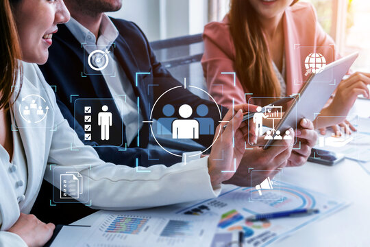 A concept of a unified business strategy. This involves identifying a target audience for marketing campaigns and managing internal team performance to achieve corporate goals and growth. Fermion
