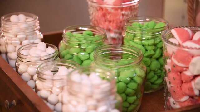 Vibrant Candy Buffet Table &ndash; Assorted Gummies and Sweets Display