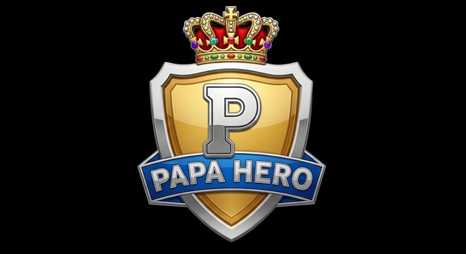 Papa Hero Logo Shield