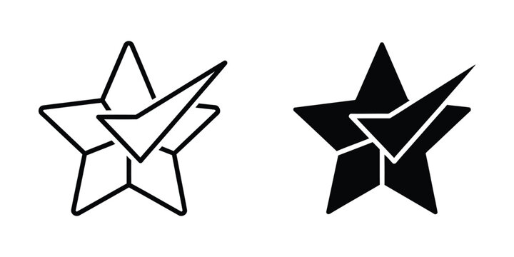 Minimalist black and white paper star and pinwheel icons