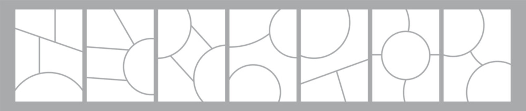 Comic book panels set. blank template for a manga collage. Panel for storyboard layout. Empty page line photo collage.