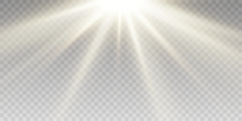 Fototapeta premium Glow light effect. Star burst with sparkles.Sun.