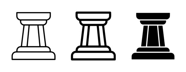 Chess Rook Icons, Strategy Game Pieces, Classic Board Game Symbols, Vector Art Collection © Roksana