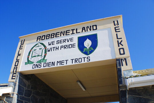 Robben Island Prison.Nobel Laureate and former President of South Africa Nelson Mandela was imprisoned on Robben Island for 18 of the 27 years he served behind bars before the fall of apartheid