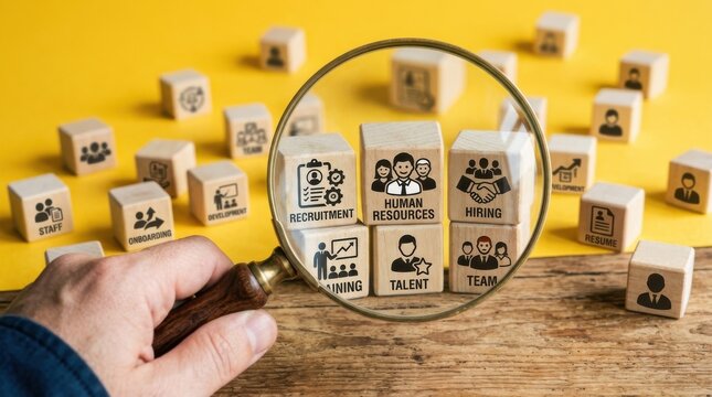 Human Resources Recruitment and Talent Acquisition Strategy Concept