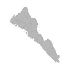 Fototapeta premium map-sinaloa-municipalities.eps