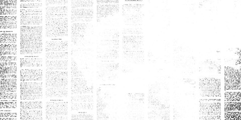 Fototapeta premium Distressed Vintage Newsprint Texture Background Featuring Transparent Center Area, Blurred Newspaper Columns, Retro Editorial Print Overlay And Abstract Grunge Paper Pattern