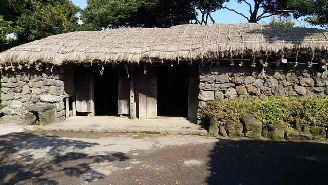 Korean Folk House in Jeju.