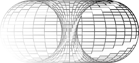 Globe grid forms. Shapes. Striped 3D spheres, geometry globe grid, earth latitude and longitude line grid vector symbols set. Spherical grid globe shapes. formas en red en 3D. Wireframe 3D circle grid © Mylifeontopdm