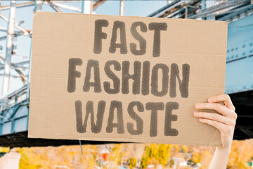 "Fast Fashion Waste" industry production cycles generate textile waste volumes that permanently contaminate soil and groundwater. APPAREL. PRODUCTION. TEXTILE. CONTAMINATE. GROUNDWATER. © AndriiKoval