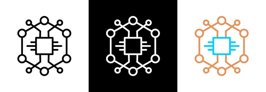 Ai Modeling on white and black background