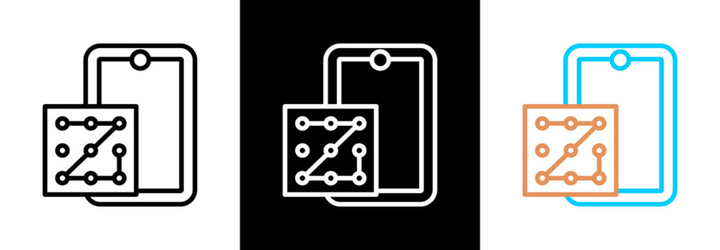 Pattern Recognition on white and black background