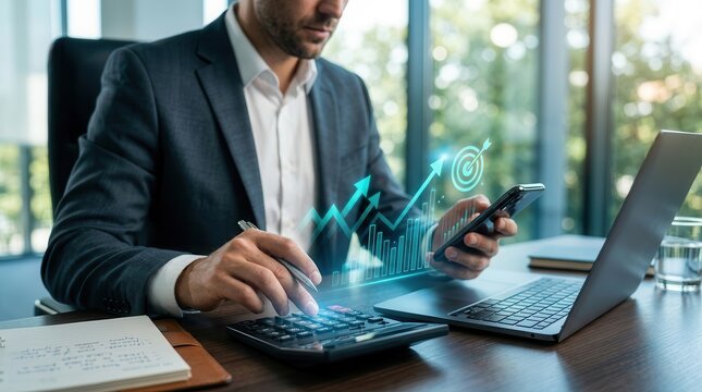 A financial institution professional executing long term investment strategies and market analysis.