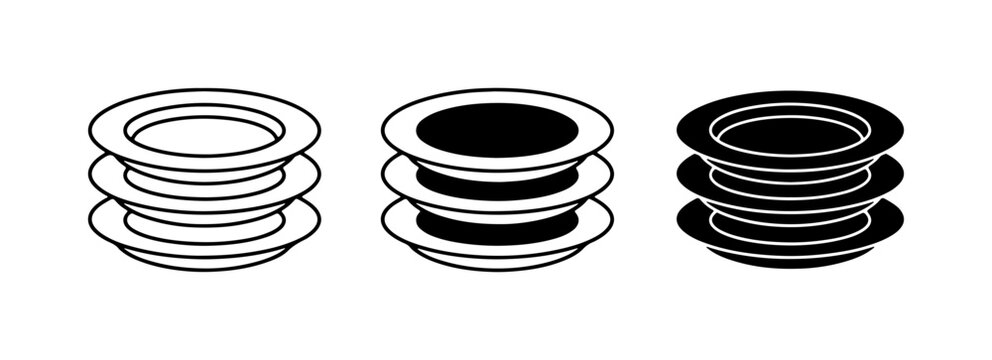 Grommet Icons, Eyelet Vector Set, Metal Ring Graphics