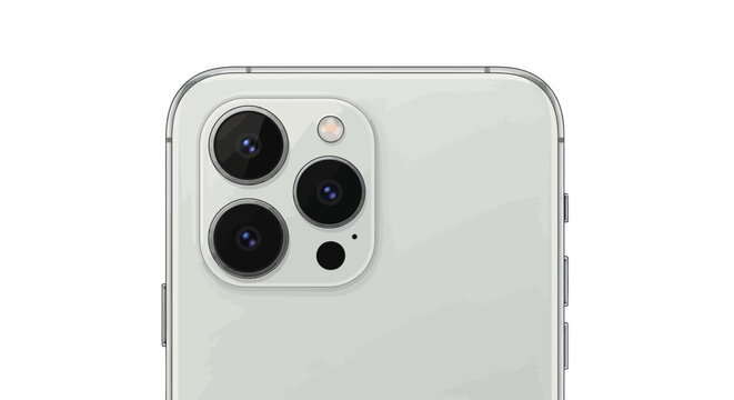 Close-up of smartphone camera lenses.