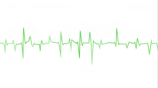 Electrocardiogram heartbeat rhythm medical chart.