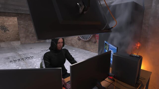 モニタリングルーム　3DCGレンダリング