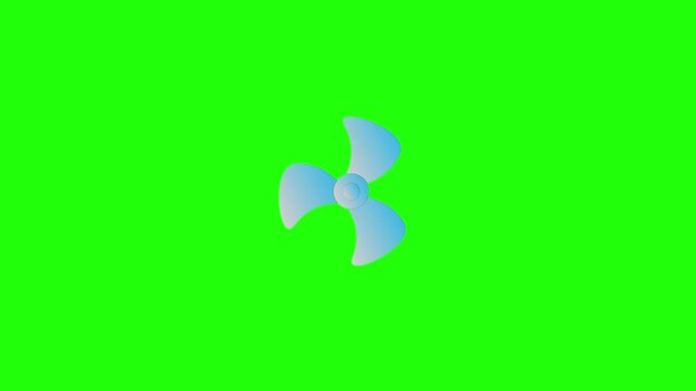 Rotating fan animation. fan icon with motion graphics.