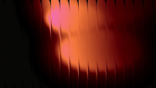 Orange Refracted Glass Waves Animation