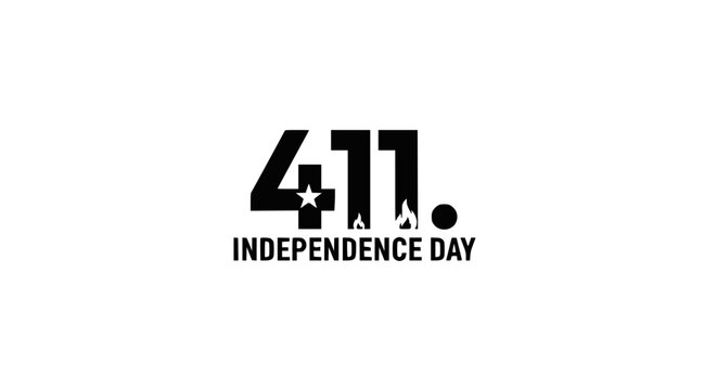 Independence Day 411 Informational Graphic, USA Celebration
