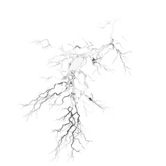 Obraz premium Abstract depiction of a lightning strike, capturing the raw power and untamed force of nature. SVG, PNG Transparent Background