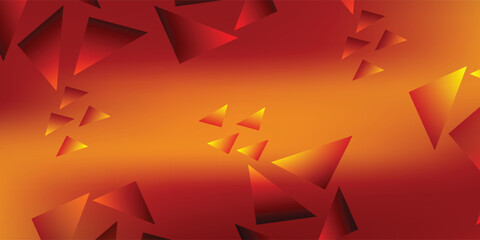 Obraz premium abstract gradient mesh featuring a blend of deep crimson red and vibrant sunset orange.