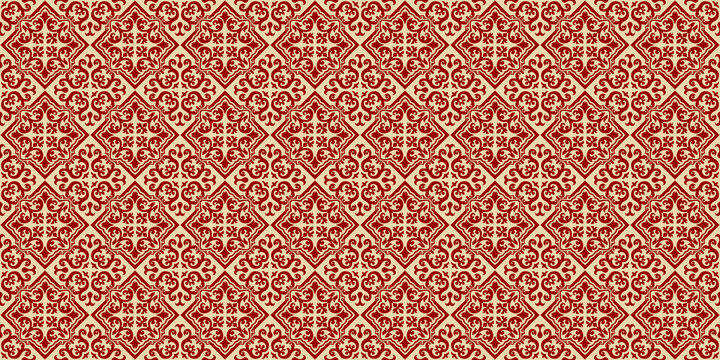 Traditional Heritage Geometric Wallpaper and Background pattern design