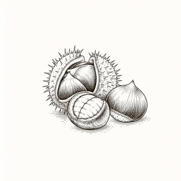 Minimal Hand Drawn Cup Corn Illustration Isolated on White Background