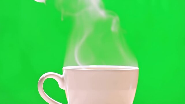 Large Steaming Coffee Mug Cartoon