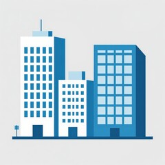 Naklejka premium Modern City Skyline Architecture Illustration Vector