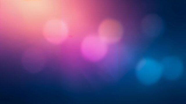 Soft bokeh light blur gradient abstract background colorful dreamy glow effect with blue pink purple circles and soft focus dreamy light abstract