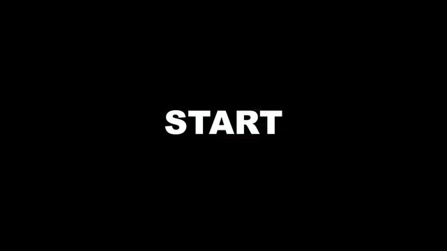 Glitch Start Text Animation for YouTube Video Editing Gaming Intro 4K