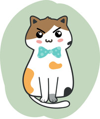 Fototapeta premium Cute Cat Vector Illustration Design