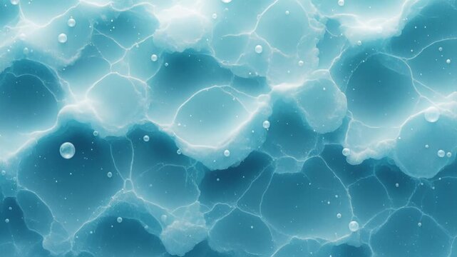 Abstract water texture blue liquid surface bubble pattern background with smooth calm ocean wave design soft soothing fluid art and relaxing sea