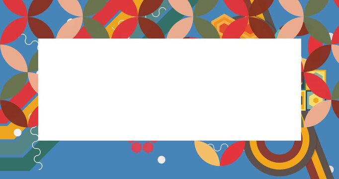 Retro 70s Background animation with Groovy 1970s art video. Minimalistic Vintage design, old-fashioned color artwork.