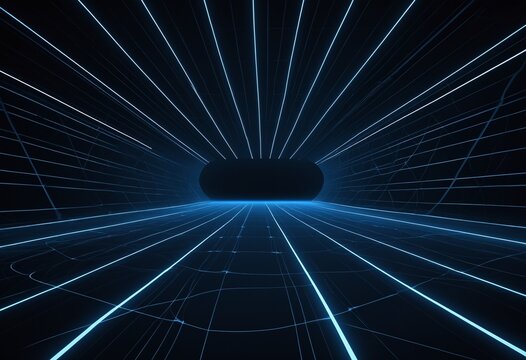Abstract futuristic network background representing system redundancy backup routes and resilient data infrastructure connectivity