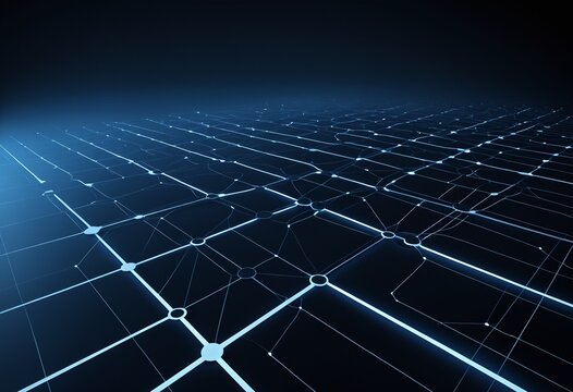 Abstract futuristic network background representing system redundancy backup routes and resilient data infrastructure connectivity